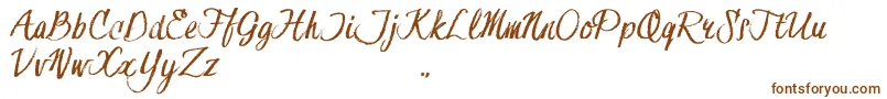 Weitere Informationen zur HessterMoffettTrial-Schriftart HessterMoffettTrial-Schriftart – Braune Schriften auf weißem Hintergrund