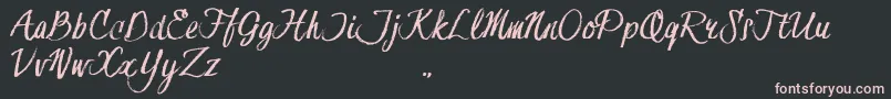 HessterMoffettTrial Font – Pink Fonts on Black Background