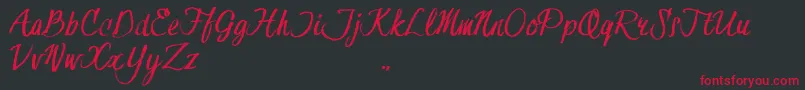 HessterMoffettTrial Font – Red Fonts on Black Background