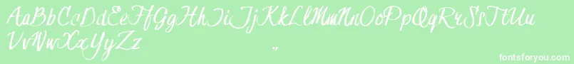 HessterMoffettTrial Font – White Fonts on Green Background