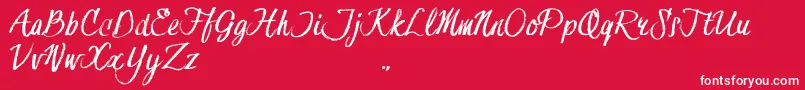 HessterMoffettTrial Font – White Fonts on Red Background