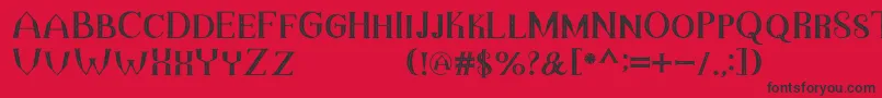 TheDarkTitanVintage Font – Black Fonts on Red Background