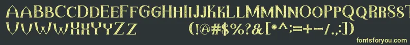 TheDarkTitanVintage Font – Yellow Fonts on Black Background