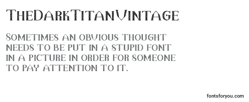 TheDarkTitanVintage (87856) Font