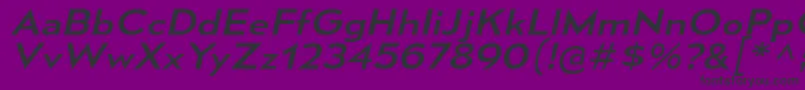 MesmerizeExRgIt-Schriftart – Schwarze Schriften auf violettem Hintergrund