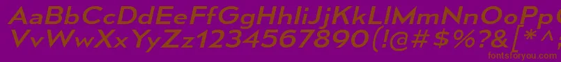 MesmerizeExRgIt Font – Brown Fonts on Purple Background