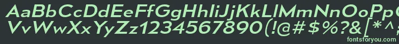 MesmerizeExRgIt Font – Green Fonts on Black Background