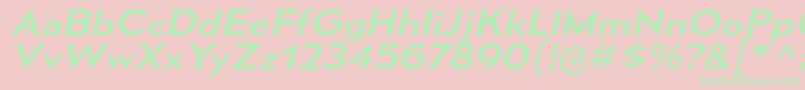 MesmerizeExRgIt Font – Green Fonts on Pink Background