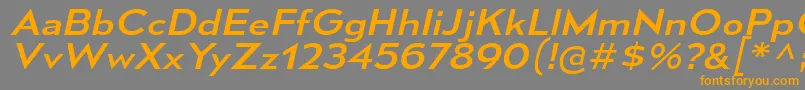 MesmerizeExRgIt Font – Orange Fonts on Gray Background
