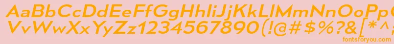 MesmerizeExRgIt Font – Orange Fonts on Pink Background