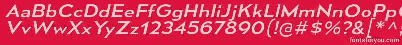 MesmerizeExRgIt Font – Pink Fonts on Red Background