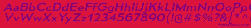 MesmerizeExRgIt Font – Purple Fonts on Red Background