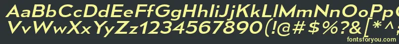 MesmerizeExRgIt Font – Yellow Fonts on Black Background