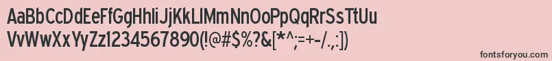 Expresswaycd Font – Black Fonts on Pink Background