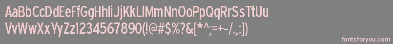 Expresswaycd Font – Pink Fonts on Gray Background