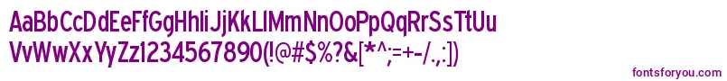 Expresswaycd Font – Purple Fonts on White Background