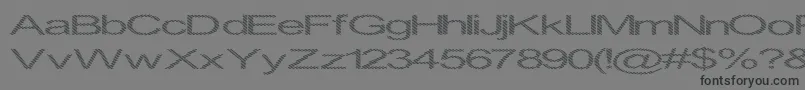 フォントInningha – 黒い文字の灰色の背景