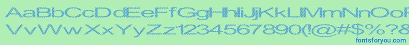 Inningha Font – Blue Fonts on Green Background