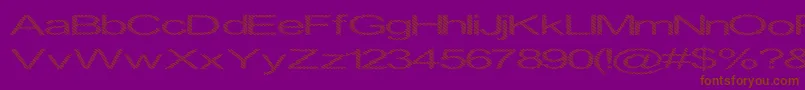 Inningha Font – Brown Fonts on Purple Background