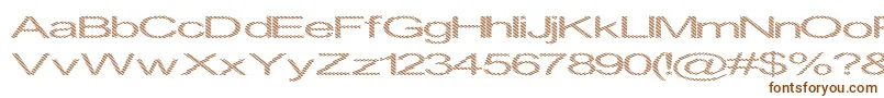 Inningha-fontti – ruskeat fontit valkoisella taustalla