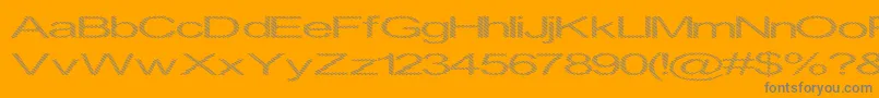 Inningha-Schriftart – Graue Schriften auf orangefarbenem Hintergrund