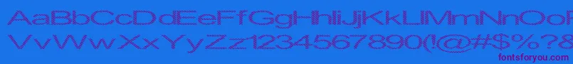 Inningha Font – Purple Fonts on Blue Background