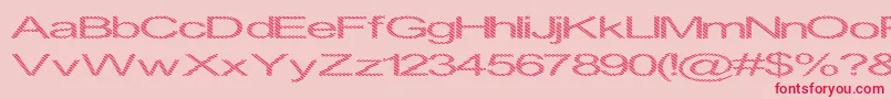 Inningha-Schriftart – Rote Schriften auf rosa Hintergrund