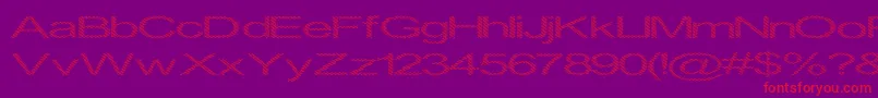 Inningha Font – Red Fonts on Purple Background