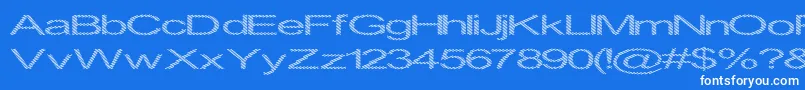 Inningha Font – White Fonts on Blue Background