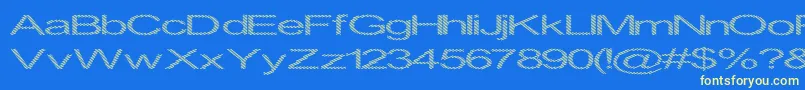 Inningha Font – Yellow Fonts on Blue Background