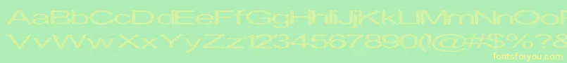 Inningha Font – Yellow Fonts on Green Background