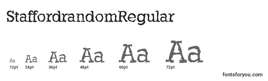 StaffordrandomRegular Font Sizes