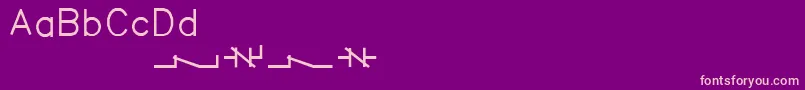 More about Acaderef Font Acaderef Font – Pink Fonts on Purple Background