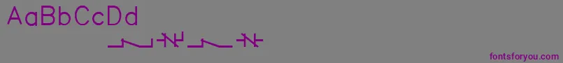 Acaderef Font – Purple Fonts on Gray Background