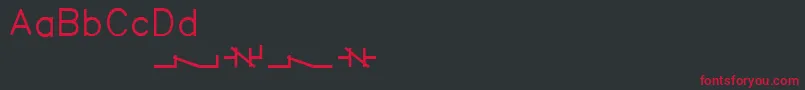 Acaderef Font – Red Fonts on Black Background