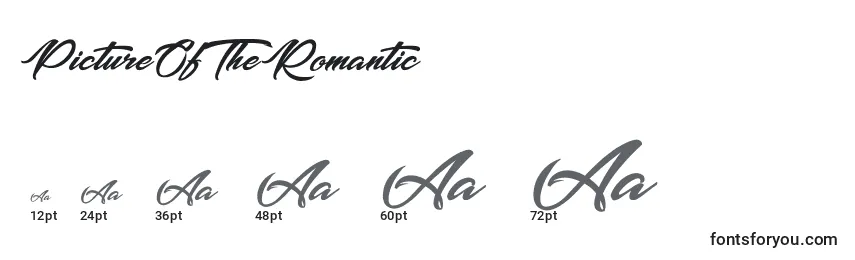 PictureOfTheRomantic Font Sizes
