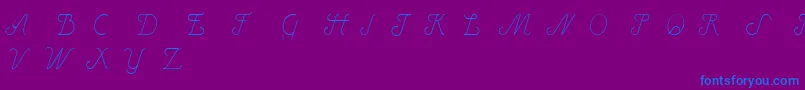 fuente HenryItalic – Fuentes Azules Sobre Fondo Morado