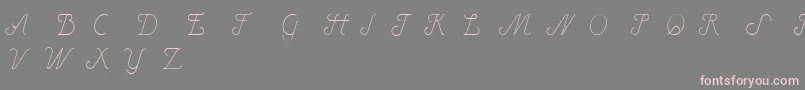 Шрифт HenryItalic – розовые шрифты на сером фоне