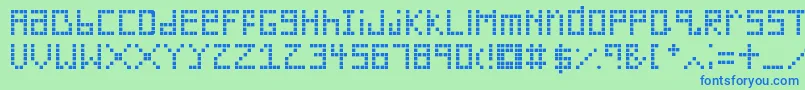 Silverwood Font – Blue Fonts on Green Background
