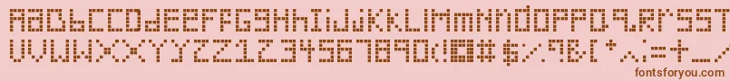 Silverwood Font – Brown Fonts on Pink Background