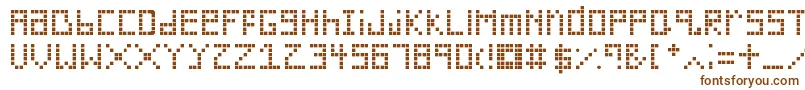 Шрифт Silverwood – коричневые шрифты на белом фоне
