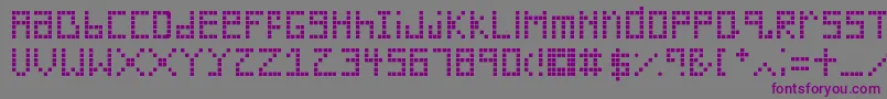 Шрифт Silverwood – фиолетовые шрифты на сером фоне