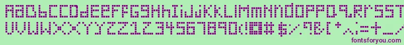 Silverwood Font – Purple Fonts on Green Background