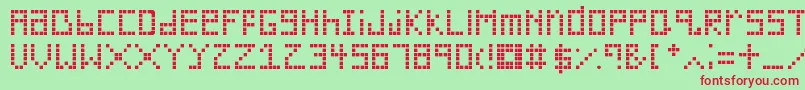 Silverwood Font – Red Fonts on Green Background