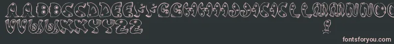 JmhPez Font – Pink Fonts on Black Background