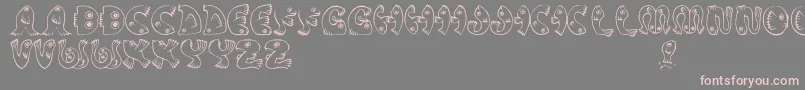 Шрифт JmhPez – розовые шрифты на сером фоне