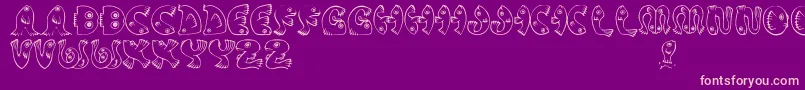 JmhPez Font – Pink Fonts on Purple Background