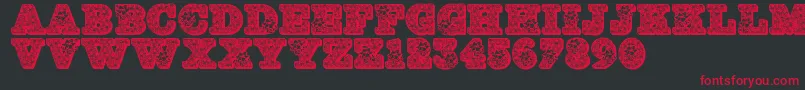 Jfholbow Font – Red Fonts on Black Background