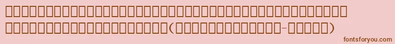 Erlerdingbats Font – Brown Fonts on Pink Background