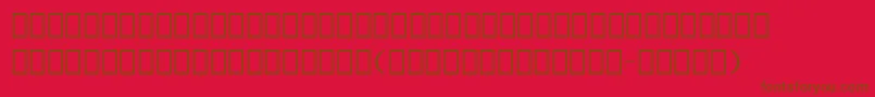 Erlerdingbats Font – Brown Fonts on Red Background
